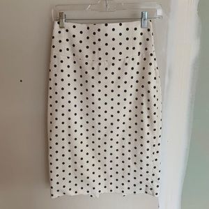 Express Polka Dot Pencil Skirt